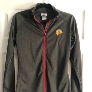 Chicago Blackhawks Grey Zip-up Jacket